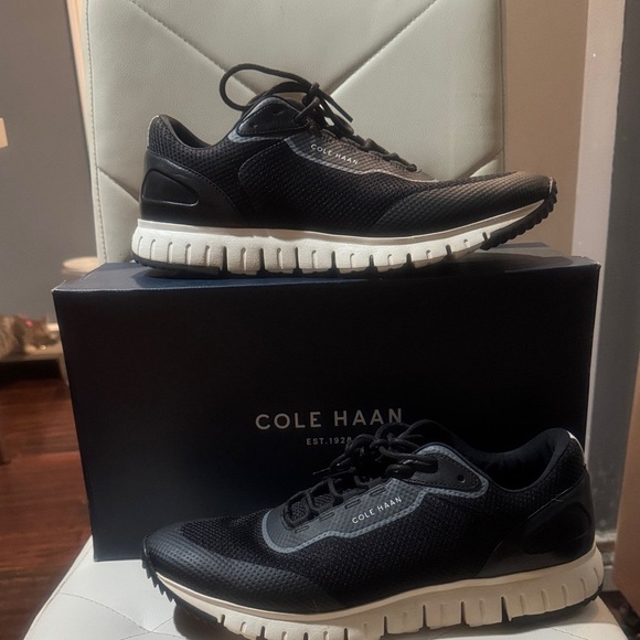 Cole Haan Men's Black Mesh Sneakers - Picture 1 of 8